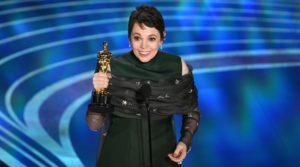 Olivia Colman accepting her Oscar that she almost definitely won yesterday