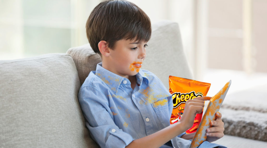 10 Year Old’s iPad Covered in Cheeto Dust The Sack of Troy